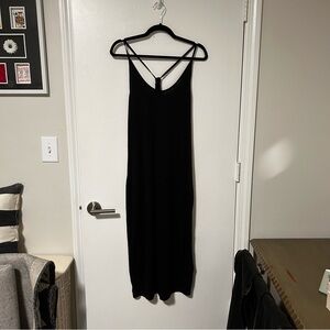 Black Strappy Sweater Dress